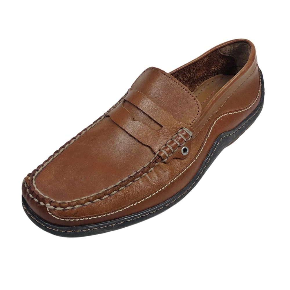 Bass Men's Tan Leather Loafers Size 9